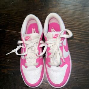 Nike Vibrant Pink and White Athletic Shoes